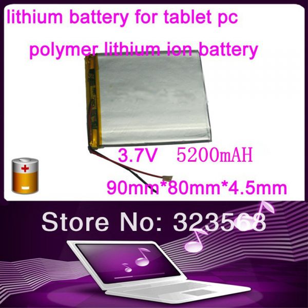 bateria Li-ion para tablet pc 7 polegadas 3.7V 5200mAh