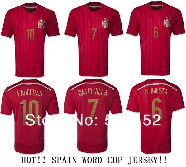 Camisa seleção espanha 2014 INIESTA RAMOS XAVI