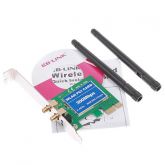 Placa de rede sem fio Wi-Fi LAN com Antena PCIe 300M