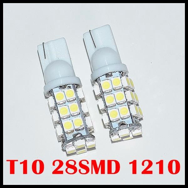Atacado 50pcs Lâmpada de Led Automotiva 28Leds SuperBranca
