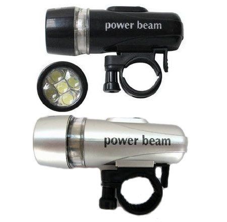 Farol para Bike luzes de alto brilho 5led Com bateria
