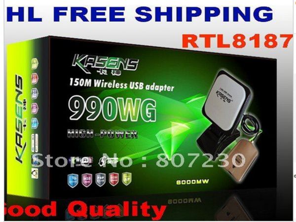 Atacado 10pcs Adaptador USB Wireless 60DBI 54M WiFi 6000MW