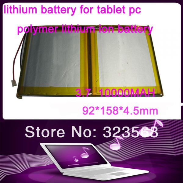 bateria Li-ion para tablet pc 3.7V 10000mAh