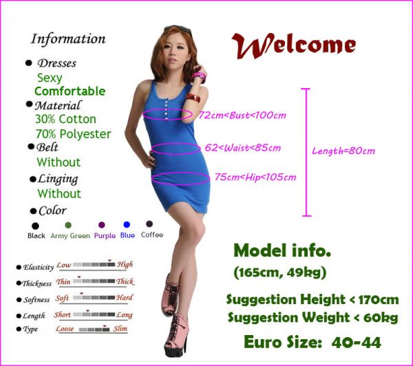 vestido de verão sem mangas de algodão + poliéster 9 cores
