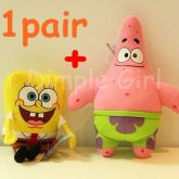 Pacote com Bob Esponja 20cm + Patrick 24cm Com Frete Grátis