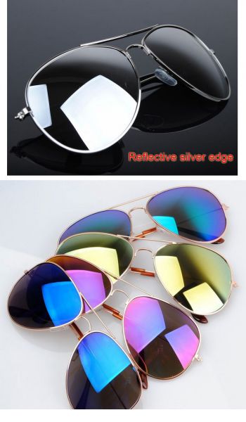 Óculos polarizados de proteção UV de sol modelo aviador